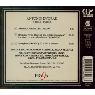 DVORAK - Smetacek - Symphonie n°6 en ré majeur op.60 B.112..